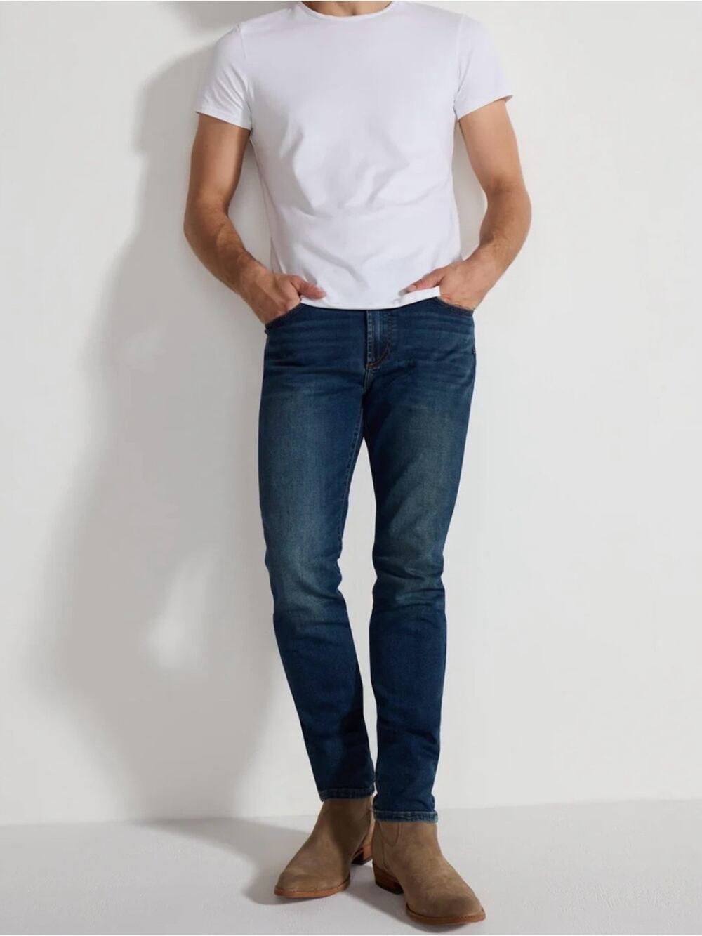 Monfrere Men’s Brando Tinted Indigo Slim Fit, Size 32